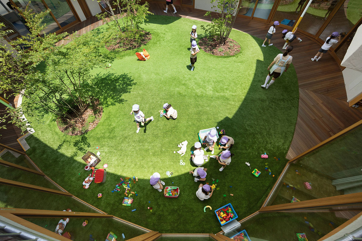 地方小，設(shè)計裝修出庭院般美幼兒園|幼兒園裝修設(shè)計